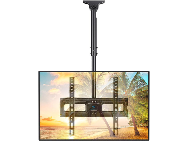 PERLESMITH Ceiling TV Mount for 26-65 inch Flat Screen Displays, Max VESA 400x400mm, Hanging Adjustable Ceiling TV Bracket Fits Most LCD LED OLED...