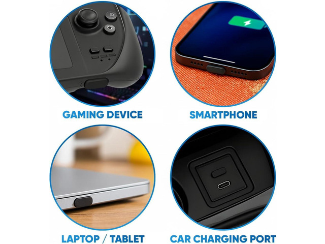 PortPlugs Anti Dust Plugs - Compatible with iPhone 7, 8 Plus, X, XS & XR - Charging Port Covers with Cleaning Brush for Protection & Debris Block ...