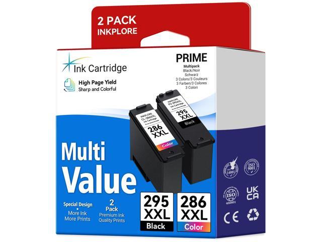 Ultra High Yield PG-295 XXL/CL-286 XXL Ink Cartridges Replacement for Canon 295 296 295XL 296XL Compatible for Pixma TR7120 TS6520 TS4320 Printer,...