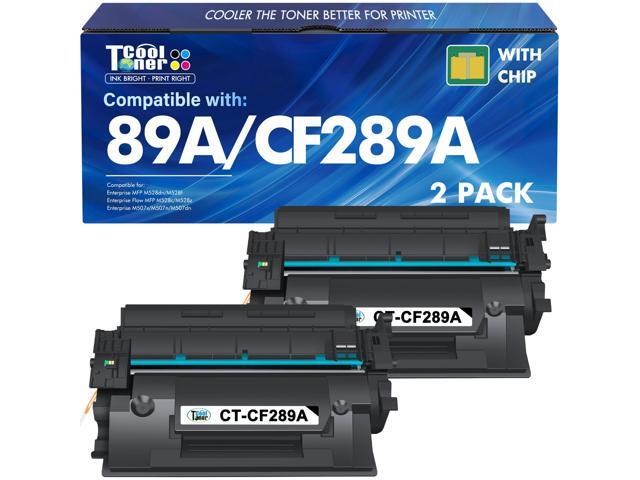 CF289A 89A Black Toner Cartridge M507 for HP 89X CF289X 2 Pack Compatible for HP 89A CF289A M507 for LaserJet Enterprise M507n M507dn M507x MFP...