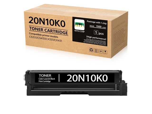 CS331 20N10K0 Black Toner Cartridge Compatible with Lexmark CS331 Toner Works for CS331, CS431, CX331, CX431 Printers(1 Black, with Chip)