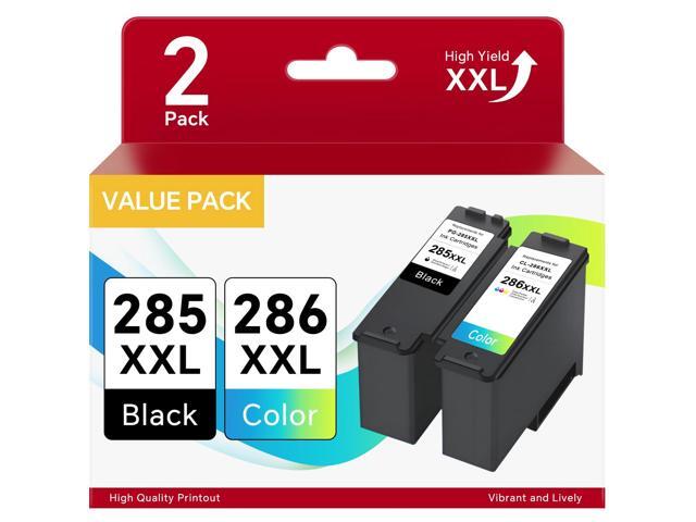 PG-285XXL CL-286XXL Combo Pack Ink Cartridges Compatible for Canon PG-285 CL-286 PG285 XXL CL286 XXL, Printer Ink for Canon 285 286 Ink Work with.