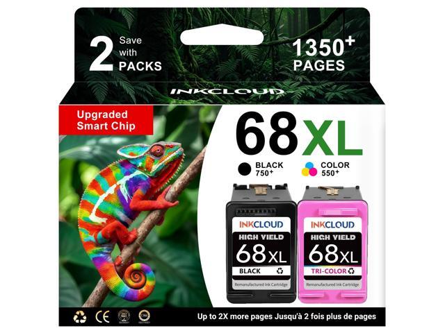 68XL Replacement for HP 68XL 68e 68 Black Color Combo Pack Ink Cartridges Work with HP Envy 6155e 6555e 6152e 6552e 6558e 6165e 6110e 6130e 6132e...