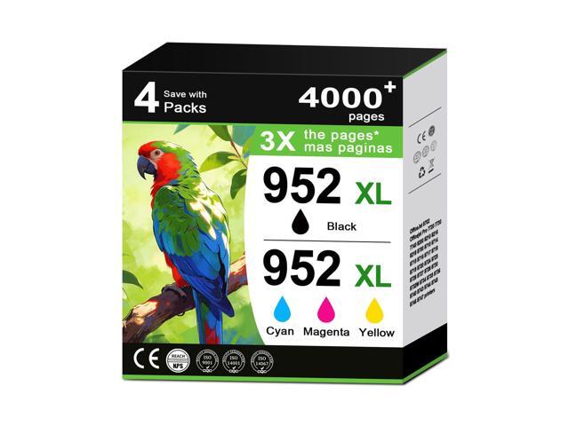 952XL Ink Cartridges Combo Pack Replacement for HP Ink 952XL Black and 952 Color XL HP952 HP952XL for Officejet Pro 8710 7740 8720 8702 8210 8715.