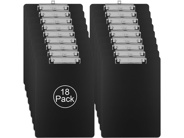 Metal Clipboards, 18 Pack Heavy Duty Aluminum Clipboards 12 x 9 Inches, A4 Letter Sizer Document Holder with Low Profile Clip, Suitable for School,...
