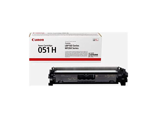 Genuine 051H Black High Yield Toner Cartridge (2169C001),Yield up to 4,100 Pages for LBP162dw, MF264dw, MF267dw
