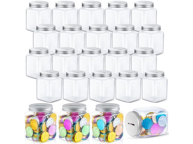 60 Pieces Reward Jars for Kids Bulk Coin Jars for Behavior Tokens Classroom Reward System Behavior Management for Student Teacher Supplies