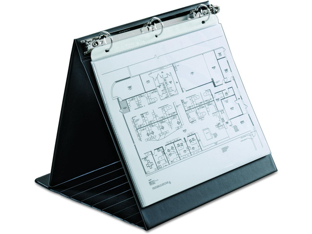 Easel Ring Binder,Horizontal,1-Inch,11-Inch x 8-1/2-Inch,Black (09260V3),(Pack of 12)