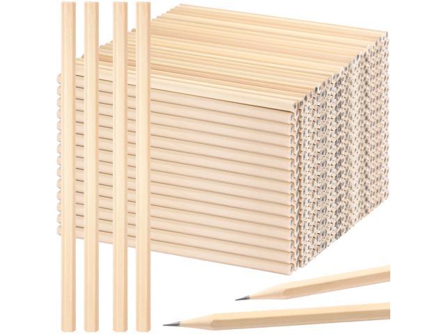 1000 Pieces Wooden Hexagonal HB Pencils Bulk Without Erasers