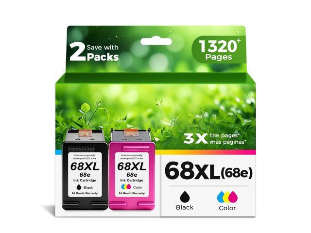 68XL 68e Ink Cartridges Black Color Combo Pack Replacement for HP 68 XL HP68 Work for 6100e 6500e Printers for Envy 6152e 6155e 6552e 6555e 6558e...