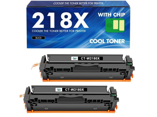 218X 218A Black Toner for HP W2180X Black Toner Cartridge High Yield 2 Pack Compatible Replacement for HP Color LaserJet Pro MFP 3301fdw 3301sdw...