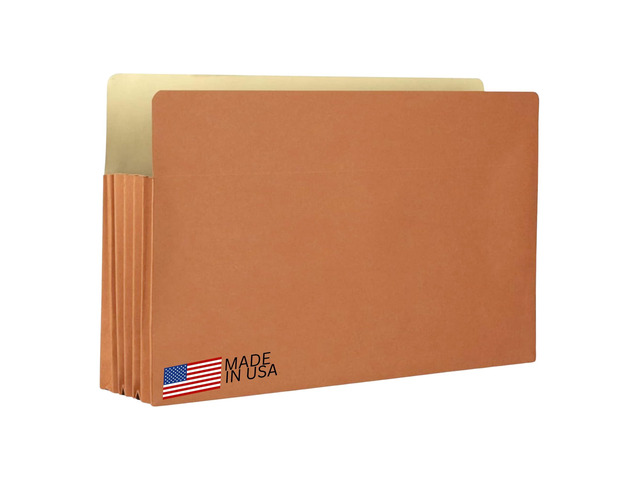 Expanding Accordion File Folder - Legal Size 8½ x 14 3.5 Expansion, 50 Pack Straight Cut Tab Holds Thick Case Files Law, Accounting &...