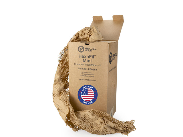 HexaFil Honeycomb Packing Kraft Paper 15' x 10080' (840ft) in Self-Dispensed Box - Patented Cushioning Box Filler for Void Filling, Moving,...