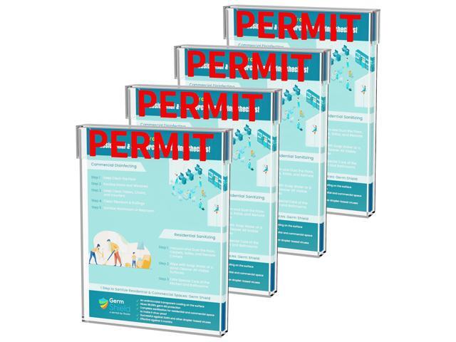 Outdoor Permit Brochure BoxReal Estate Flyer Box Waterproof with Lid-Take One Document Holder Can Hold 180, 8.5 x 11 Documents, Flyers & Brochures.