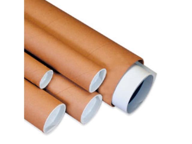 Box USA Mailing Tubes, 3' W x 20' H, 24-Pack - Round Corrugated Tubes for Mailing and Storage of Blueprints, Artwork, Crafts, Posters, Long Art Holder