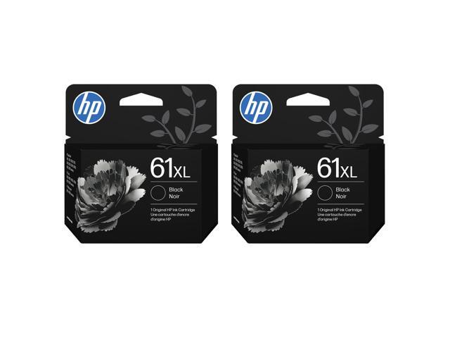 61XL Black High-Yield Ink - 2 Pack Works with DeskJet 1000, 1010, 1050, 1510, 2050, 2510, 2540, 3000, 3050, 3510; Envy 4500, 5530; OfficeJet...