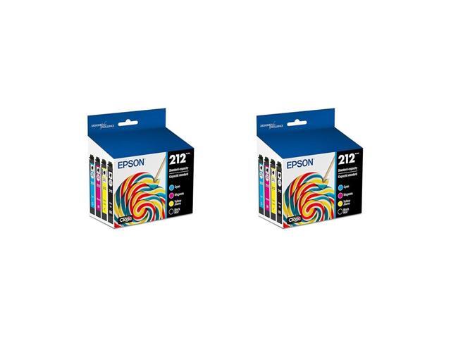 212 Claria Ink Standard Capacity Black & Color Cartridge Combo Pack (T212120-BCS) Works with Workforce WF-2830,2850 and Expression.