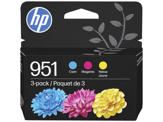 951 Cyan, Magenta, Yellow Ink Cartridges (3 Pack) Works with OfficeJet 8600, OfficeJet Pro 251dw, 276dw, 8100, 8610, 8620, 8630 Eligible for.