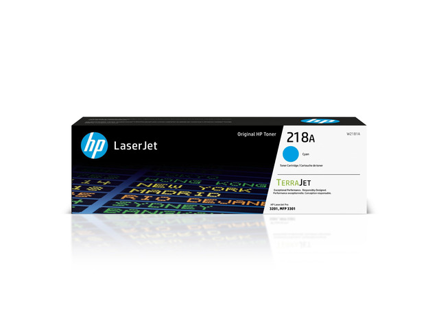 218A Cyan Toner Cartridge Works with Color LaserJet Pro 3201, MFP 3301 Series W2181A