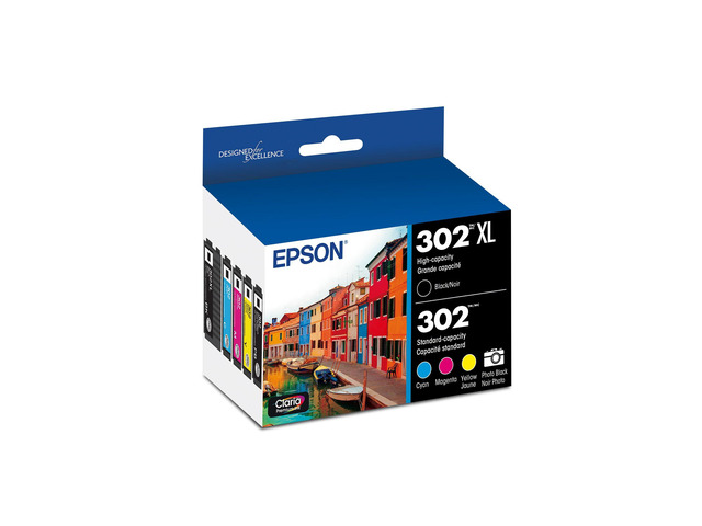 302 Claria Premium Ink High Capacity Black & Standard Color Cartridge Combo Pack (T302XL-BCS) Works with Expression XP-6000 XP-6100
