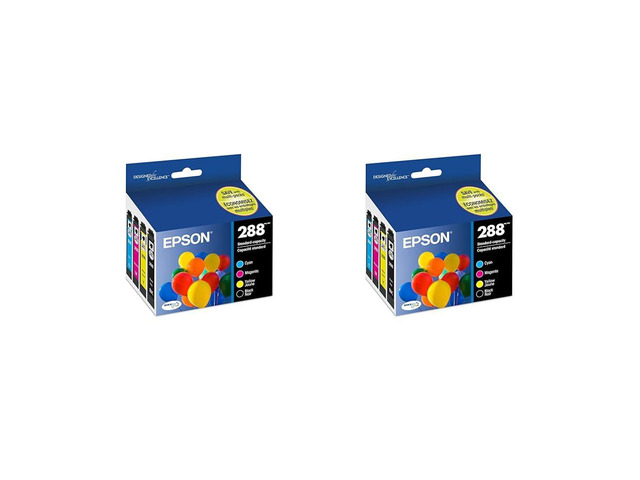 288 DURABrite Ultra Ink Standard Capacity Black & Color Cartridge Combo Pack (T288120-BCS) Works with Expression XP-330,430,434,340,440,446,(Pack...
