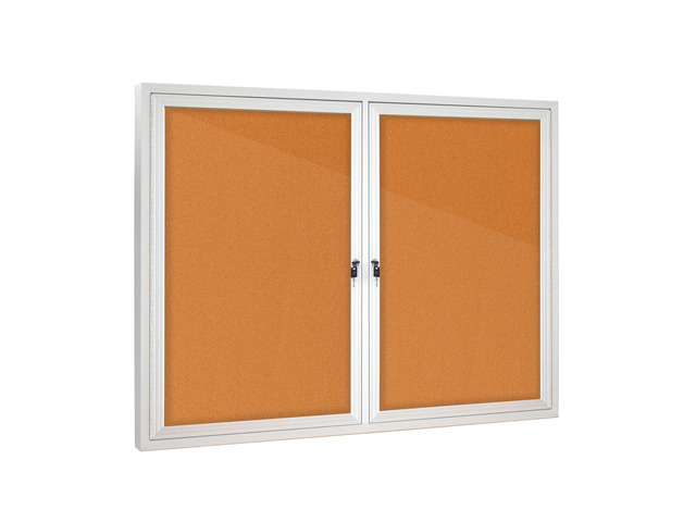 Enclosed Bulletin Board with Locking Door, Outdoor Bulletin Board Weatherproof, Lockable Display Case for Home, Office, and Community Use(31.5' L x...