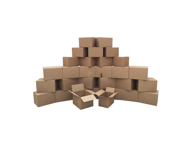 Moving Boxes 2 Room Economy Moving Kit 30 Boxes, Bubble Roll, & Packing Tape