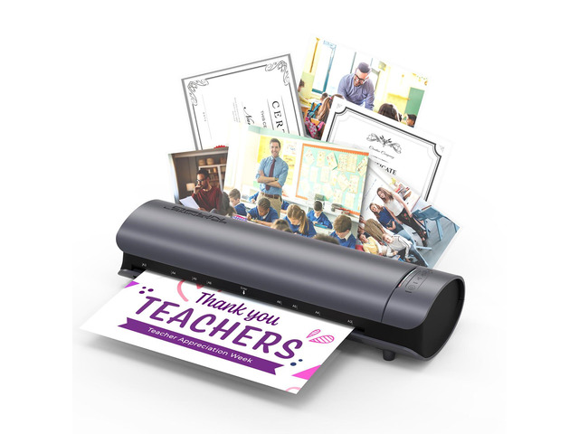 Office Presentation Laminator Machine 11x17 with Laminating Sheet A3/A4/A5, 3/5 Mil Thermal Cold Laminating Machine 13 inch Wide, 60s Warm-Up...