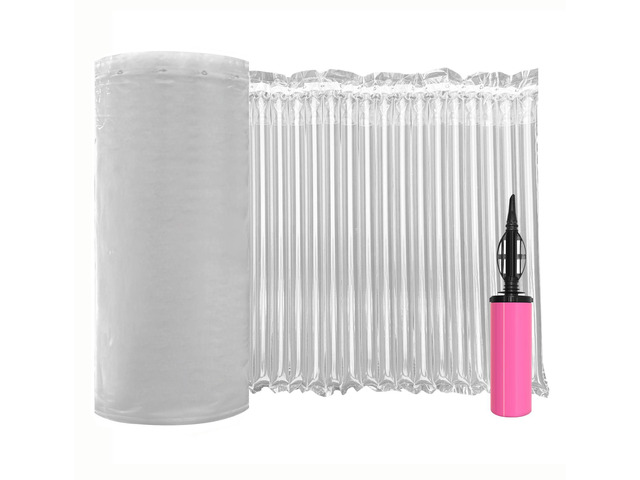 Large Bubble Cushioning Wrap for Packing, 15.75''*328' Inflatable Air Pillows for Shipping & Moving Heavy Duty Space Saving Big Box Filler,...