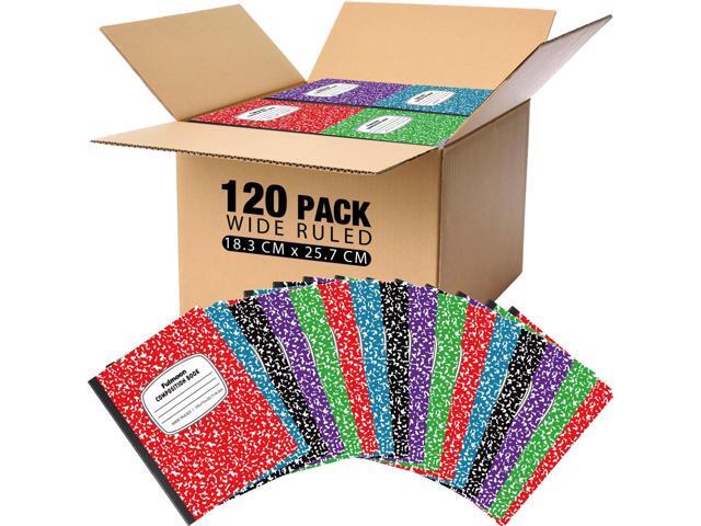 120 Pack Composition Notebook Bulk 10.12 x 7.2'' Composition Notebook Pack 30 Sheets/60 Pages Marble Covers Notebooks for College School Office...