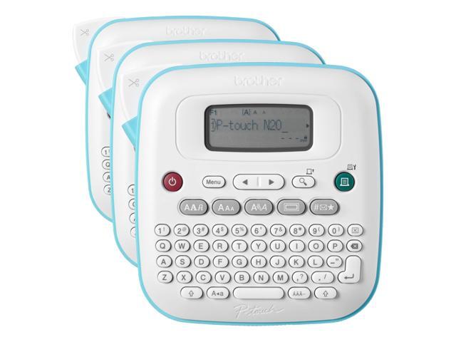 P-Touch PT-N20 Personal Desktop Label Maker, Portable, Handheld and Prints, P-Touch Btag ~½ (12mm) Wide Color Personalized Label Tapes (Pack of 3)