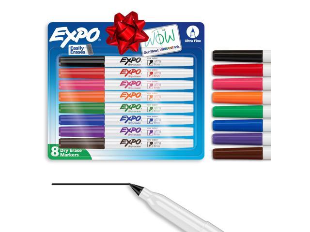 Dry Erase Markers, Low Odor Ink, Assorted Colors, Ultra Fine Tip, 48 Count - Whiteboard, Calendar, Organization, School Supplies, Pack of 6
