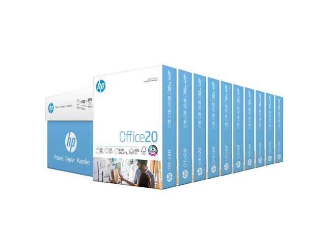 Printer Paper 8.5 x 11 Paper Office 20 lb 10 Ream Case - 5000 Sheets 92 Bright Made in USA - FSC Certified 112110C