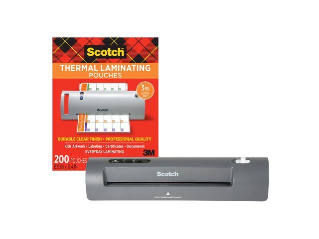 Thermal Laminator and Pouch Bundle, 2 Roller System, Laminate up to 9' Wide (TL901X) with Laminating Pouches, 200-Pack (TP3854-200)