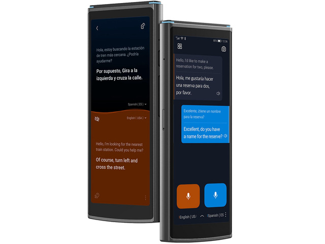 AI Language Translator Device 2-Year Free Global Data & Real-Time Voice Translation Device, HIPAA-Compliant, 60 Languages & 18 Offline Packs for...