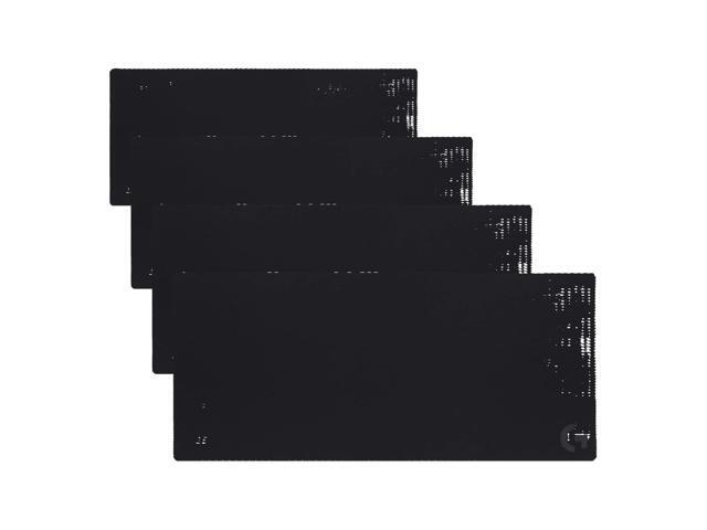 840 XL Cloth Gaming Mouse Pad - 0.12 in Thin,Stable Rubber Base,Performance-Tuned Surface - Black,(Pack of 4)