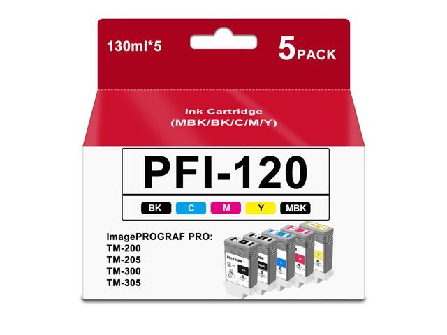 PFI-120 Ink Cartridge for PFI-120MBK PFI-120BK PFI-120C PFI-120M PFI-120Y High Yield PFI 120 Ink Cartridge Compatible with Canon imagePROGRAF...