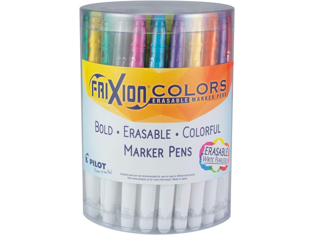 FriXion Colors Erasable Marker Pens, Assorted Color Inks, 36-Pack
