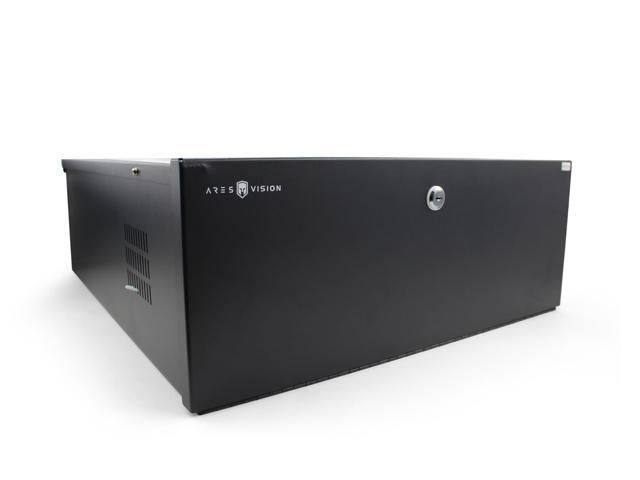 DVR Lock Box 21' x 24' x 8' Heavy Duty 16 Gauge Steel Security Enclosure with Fan, Lock & Key, Cable Knockouts Secure NVR, Router, AV Equipment...