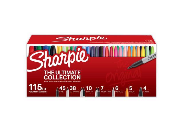 Permanent Markers, Ultimate Collection, Fine and Ultra Fine Points, Assorted Colors, 115 Count - Classroom, Large Pack, Office Supplies