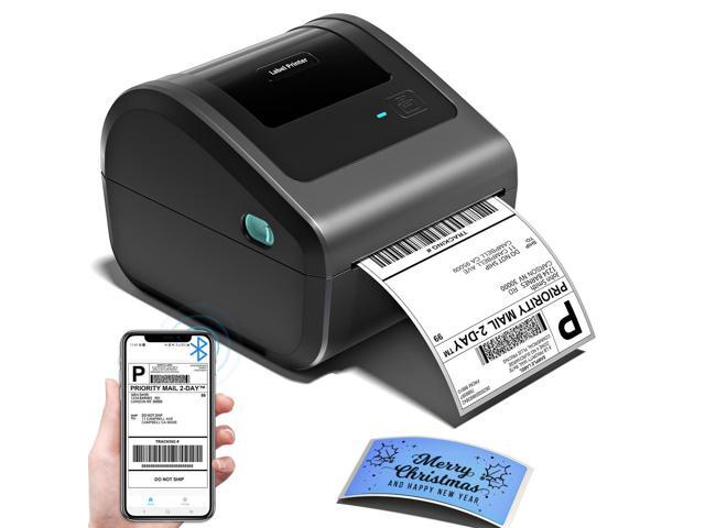 Bluetooth Shipping Label Printer with Built-in Label Bin D450BT 4x6 Thermal Label Printer for Shipping Packages, Thermal Printers Compatible with...