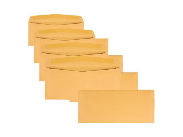 #11 Kraft Envelopes, Gummed, Brown Kraft, 4.5x10.375, 500 per box (11362) (Pack of 4)