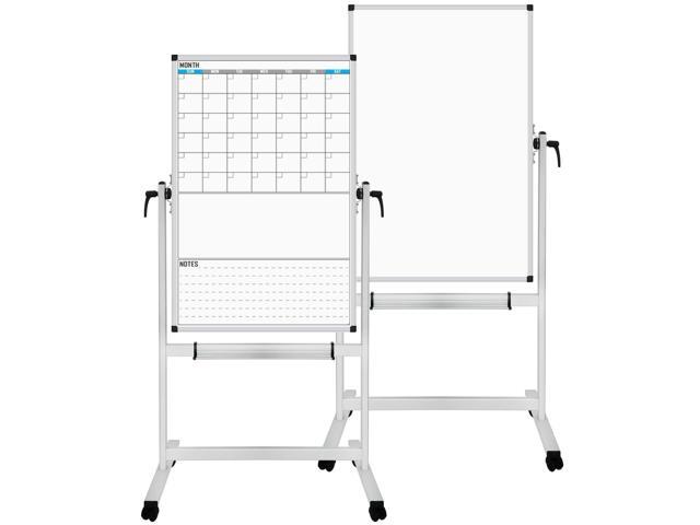XBoard Rolling Moblie Whiteboard, 44x30 inches Double Sided Magnetic Dry Erase Board with Stand for Homeschool, Live Stream, Office, School.