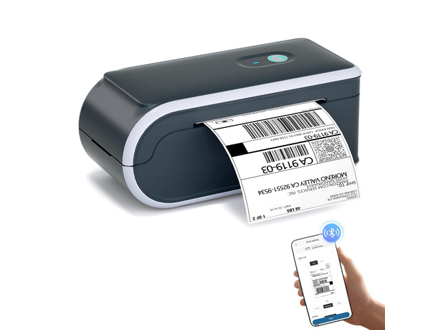 Battery Powered Thermal Printer, Cordless 4x6 Shipping Label Printer for Small Business, Prints 700+ Labels per Charge, 25H Standby, Portable...