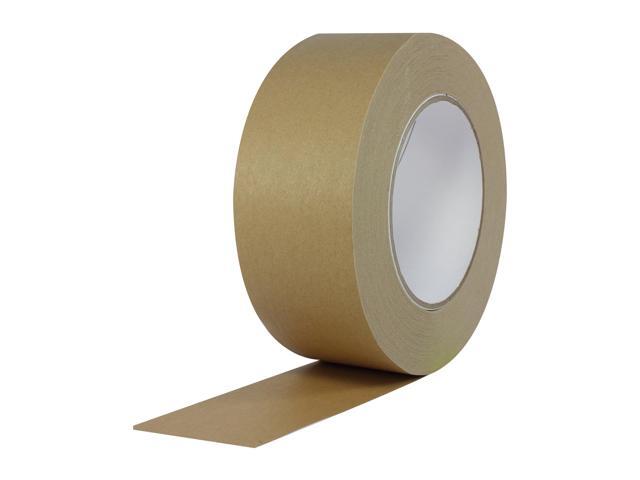 Tapes 183 Rubber Paper Carton Sealing Tape, 7.1 mils Thick, 55 yds Length x 3' Width, For Light-to-Medium Packaging, Light Brown (Pack of 12)