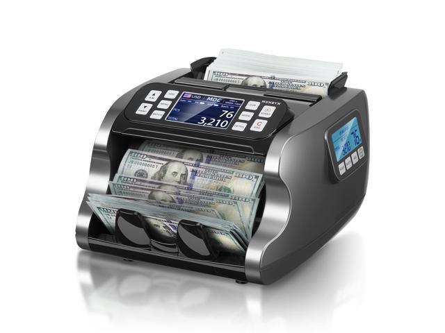 IMC22 Money Counter Machine Mixed Denomination, Dual-Display, CIS/UV/IR/MG Counterfeit Detection Bill Counter, USD, MXN, EUR, CAD Cash Counter for...