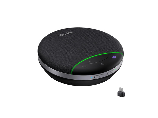 SP92 Bluetooth Speaker and Microphone with Dongle, Conference Speakerphone for Teams, 13ft 360 Omni Pickup, Full-Duplex Mic, AI Noise Reduction,...