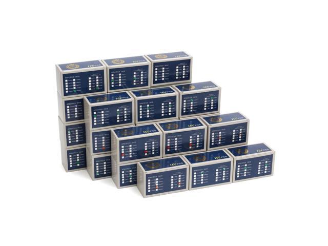 3000Pcs Coin Flips Assorted 10 Sizes Coin Holders with Stapler All-in-one 10size coin flips kit with stapler. 3000pcs cardboard coin holders to.