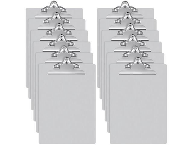 12 Pcs Metal Clipboard Heavy Duty Aluminum Clipboards 12 x 9 Inch Metal Clip Board with Low Profile Clip A4 Letter Size Document Holder for Office...