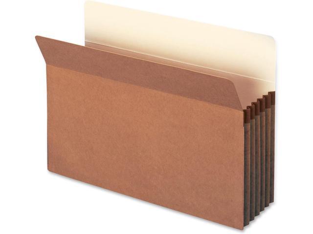 File Pocket, Straight-Cut Tab, 5-1/4' Expansion, Legal Size, Redrope, 10 per Box (74234) (Pack of 5)